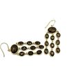 Image 1 : Gold Plated Sterling Silver Natural Smoky Quartz (23ct) Drop Style Earrings, W/A $835.00.