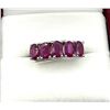 Image 1 : 14KT White Gold Natural Enhanced Ruby (3.15ct) Ring, Size 6.75, W/A $1215.00. Ruby is the birthstone