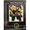 Image 2 : BRAD MARCHAND #63 - COLLECTOR FRAMED PICTURE WITH GAME USED STICK PIECE: issued by: GREATS OF THE GA