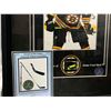 Image 3 : BRAD MARCHAND #63 - COLLECTOR FRAMED PICTURE WITH GAME USED STICK PIECE: issued by: GREATS OF THE GA