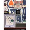 Image 3 : CONNOR MCDAVID #97 - COLLECTOR FRAMED PICTURE WITH GAME USED STICK PIECE: issued by: GREATS OF THE G