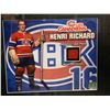Image 2 : HENRI RICHARD #16 - COLLECTOR FRAMED PICTURE WITH AUTHENTIC FORUM SEAT PIECE: issued by: GREATS OF T