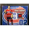 Image 2 : DOUG HARVEY #2 - COLLECTOR FRAMED PICTURE WITH FORUM SEAT PIECE: issued by: GREATS OF THE GAME, ITEM