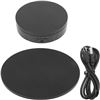 Image 1 : Rotating Display Stand 2 in 1 Electric Rotating Platform Mute Rotating Jewelry Display Turntable for