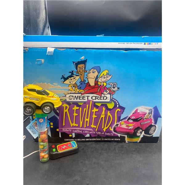 Sweet Cred Rev Heads Remote Control Cars With Tubes of Sweets  Lot of 12 Assorted Colors/Styles