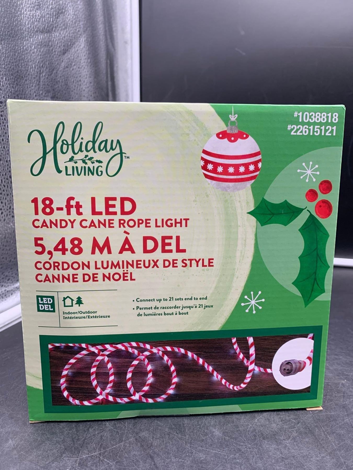 Candy Cane Roping Lights Holiday Living LED Candy Cane Rope Lights - 18ft