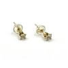 Image 1 : 14KT Yellow Gold Natural White Zircon (0.50ct) Earring, W/A $460.00.