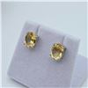 Image 2 : Sterling Silver Natural Citrine (3ct) Earrings, W/A $575.00. Citrine is the birthstone for November.