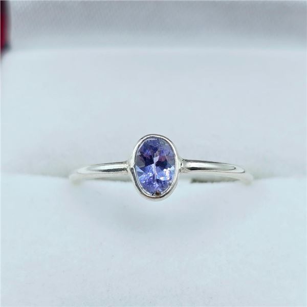 Sterling Silver Natural Tanzanite (0.50ct) Ring, Size 7.5, W/A $645.00. Tanzanite is the birthstone 