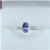 Image 1 : Sterling Silver Natural Tanzanite (0.50ct) Ring, Size 7.5, W/A $645.00. Tanzanite is the birthstone 