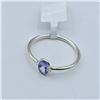 Image 4 : Sterling Silver Natural Tanzanite (0.50ct) Ring, Size 7.5, W/A $645.00. Tanzanite is the birthstone 