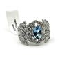 Image 1 : Sterling Silver Natural Blue Topaz (0.84ct) with CZ (1.92ct) Ring, Size 6, W/A $525.00. Blue Topaz i