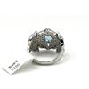 Image 3 : Sterling Silver Natural Blue Topaz (0.84ct) with CZ (1.92ct) Ring, Size 6, W/A $525.00. Blue Topaz i