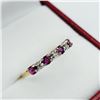 Image 2 : 10KT Yellow and White Gold Natural Ruby (0.40ct) with Daimonds (0.03ct) Ring, Size 6, W/A $1100.00. 