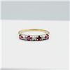 Image 3 : 10KT Yellow and White Gold Natural Ruby (0.40ct) with Daimonds (0.03ct) Ring, Size 6, W/A $1100.00. 