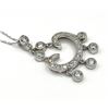 Image 2 : Art Deco Style CZ Pendant With Silver Chain, Retail $450.00.