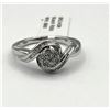 Image 2 : Sterling Silver Natural Diamond (0.11ct) Ring, Size 8, W/A $660.00. Diamond is the birththone for Ap