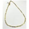 Image 4 : Gold Plated Sterling Silver CZ Paperclip 16" Necklace, Retail $450.00.