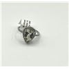Image 3 : Sterling Silver Natural Green Amethyst (4ct) with CZ (0.35ct) Ring, Size 8, W/A $500.00.