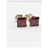 Image 1 : 14KT Yellow Gold Natural Garnet (1.44ct) Stud Earrings, W/A $425.00. Garnet is the birthstone for Ja