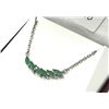 Image 2 : Sterling Silver Natural Emerald (0.60ct) Necklace, W/A $500.00. Emerald is the birthstone for May.