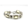 Image 2 : Sterling Silver Natural Lemon Quartz (29ct) with Smoky Quartz (15ct) Bracelet, W/A $1575.00.