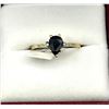 Image 1 : 14KT Yellow Gold Natural Blue Sapphire (1ct) and Diamonds (0.04ct) Ring, Size 6.5, W/A $1730.00. Sap