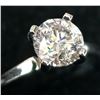Image 1 : 14K White Gold 2.32G Lab Diamond 1.02Ct Ring (~Size 6)(Ring is resizable for $40), Made in Canada, A