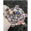 Image 2 : 14K White Gold 2.32G Lab Diamond 1.02Ct Ring (~Size 6)(Ring is resizable for $40), Made in Canada, A