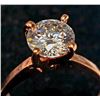 Image 1 : 10K Rose Gold 2G Moissanite 1.2Ct Ring (~Size 6)(Ring is resizable for $40), Made in Canada, Apprais