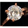 Image 3 : 10K Rose Gold 2G Moissanite 1.2Ct Ring (~Size 6)(Ring is resizable for $40), Made in Canada, Apprais