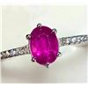 Image 1 : Silver Ruby And Cz Ring, Suggested Retail Value $160