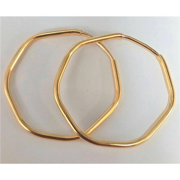 10K Yellow Gold 0.78G Hoop Earrings, Suggested Retail Value $400
