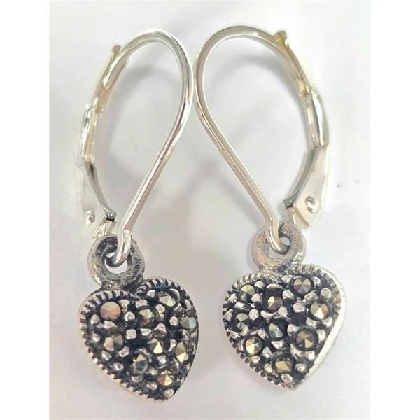 Silver Marccasite Earrings, Suggested Retail Value $120