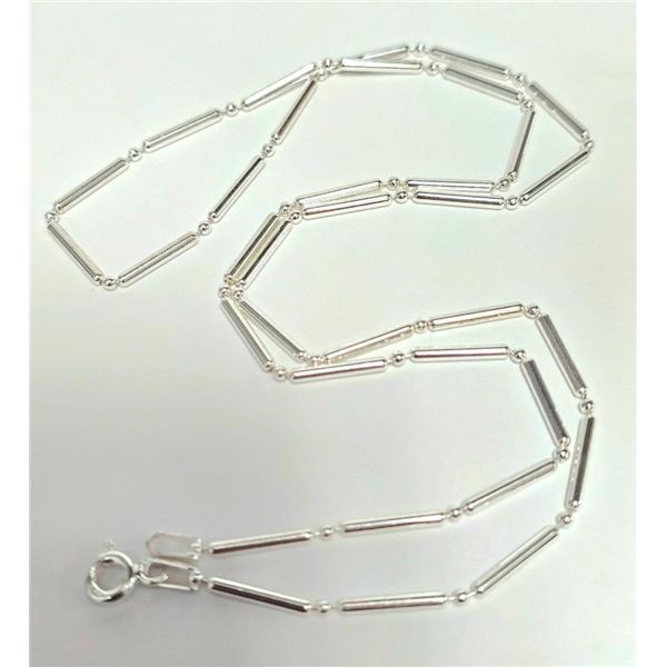 Silver 3.52G 18" Necklace, Suggested Retail Value $40