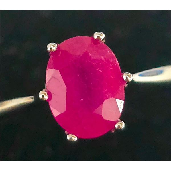 Silver Ruby(1ct) Ring, Suggested Retail Value $120