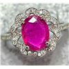Image 1 : Silver Ruby And Cz Ring, Suggested Retail Value $200
