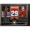 Image 2 : KEN DRYDEN #29  - COLLECTOR FRAMED PICTURE WITH AUTHENTIC GAME USED STICK PIECE: issued by: GREATS O