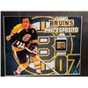 Image 2 : PHIL ESPOSITO BRUINS #7 - COLLECTOR FRAMED PICTURE WITH AUTHENTIC GAME USED STICK PIECE: issued by: 