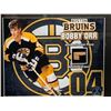 Image 2 : BOBBY ORR BRUINS #4 - COLLECTOR FRAMED PICTURE WITH AUTHENTIC BOSTON GARDENS SEAT PIECE: issued by: 