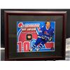 Image 1 : GUY LAFLEUR NORDIQUES #10 - COLLECTOR FRAMED PICTURE WITH AUTHENTIC GAME USED STICK PIECE: issued by