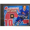 Image 2 : GUY LAFLEUR NORDIQUES #10 - COLLECTOR FRAMED PICTURE WITH AUTHENTIC GAME USED STICK PIECE: issued by