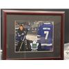 Image 1 : TIM HORTON #7 - COLLECTOR FRAMED PICTURE WITH AUTHENTIC MAPLE LEAF GARDENS SEAT PIECE: issued by: GR