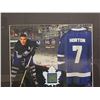 Image 2 : TIM HORTON #7 - COLLECTOR FRAMED PICTURE WITH AUTHENTIC MAPLE LEAF GARDENS SEAT PIECE: issued by: GR