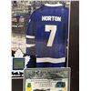 Image 3 : TIM HORTON #7 - COLLECTOR FRAMED PICTURE WITH AUTHENTIC MAPLE LEAF GARDENS SEAT PIECE: issued by: GR