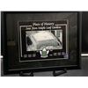 Image 1 : MAPLE LEAF GARDENS PIECE OF HISTORY FRAMED PICTURE WITH AUTHENTIC MAPLE LEAF GARDENS SEAT PIECE: iss