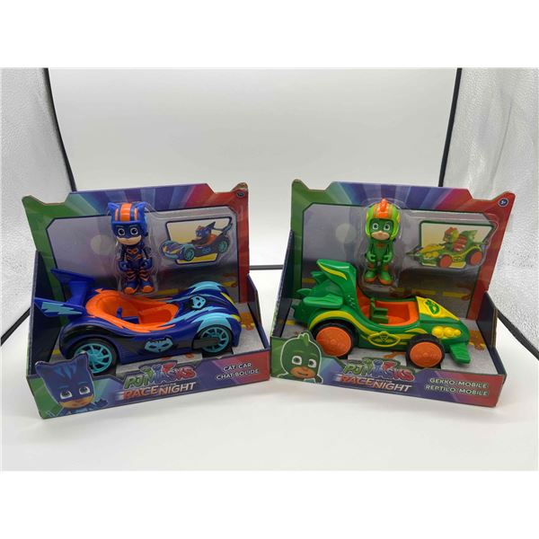 PJ Masks Race Into Night Cat-Car & Gekko-Mobile