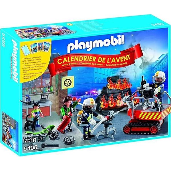 Playmobil Advent Calendar 'Fire Rescue Operation' Building Set 73pcs #5495