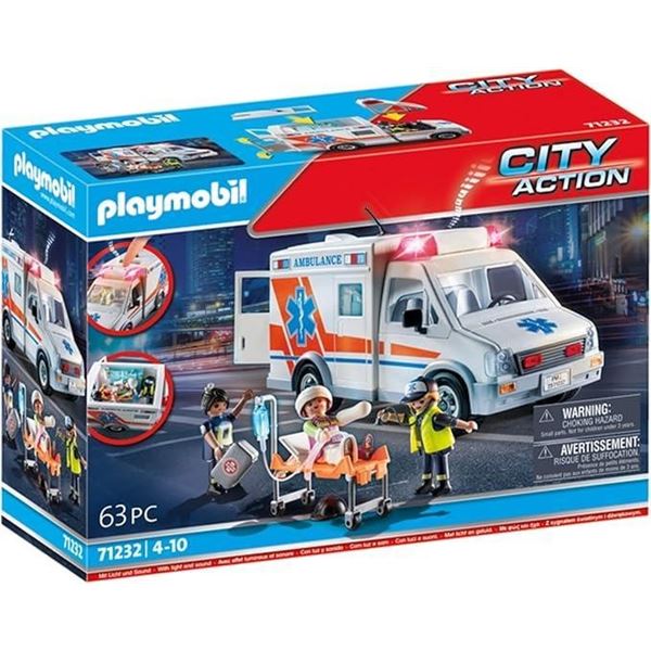 Playmobil Ambulance with Accessories and 3 Figures #5681