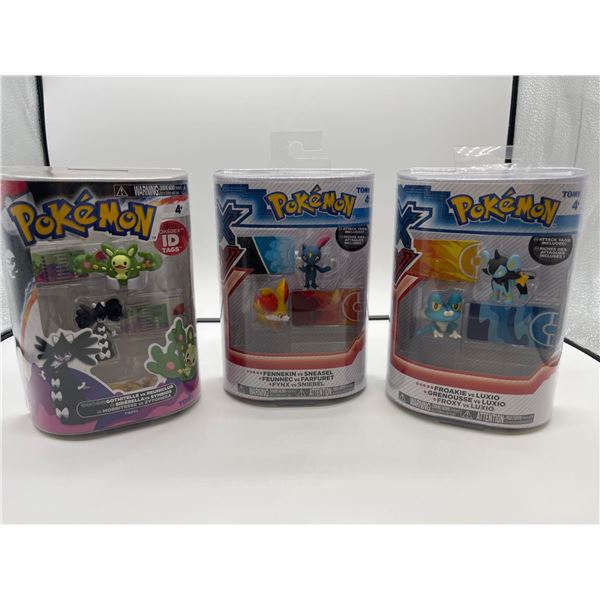 Pokemon 3 Sets - Gothitelle vz Reuniclus, Fennekin vs Sneasel, Froakie vs Luxio 3 Sets